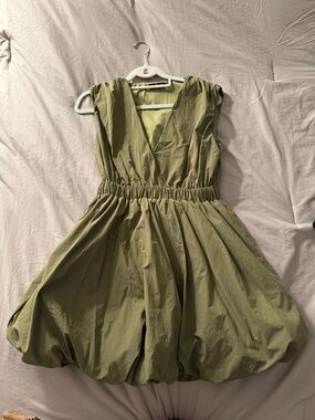 PrettyLittleThing Olive Utility Shirt Dress